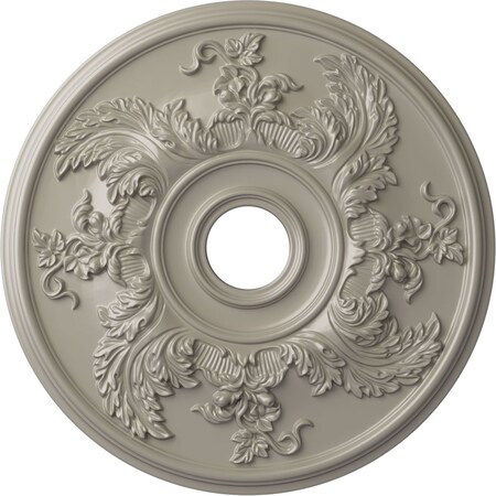 Ekena Millwork Acanthus Twist Medallion (Canopies up to 8 3/8"), 23 5/8"OD x 4 5/8"ID x 1 7/8"P, Pearl White CM23ACPWS
